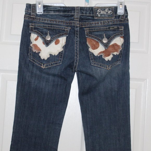 Miss Me Cowhide Pocket Jeans 